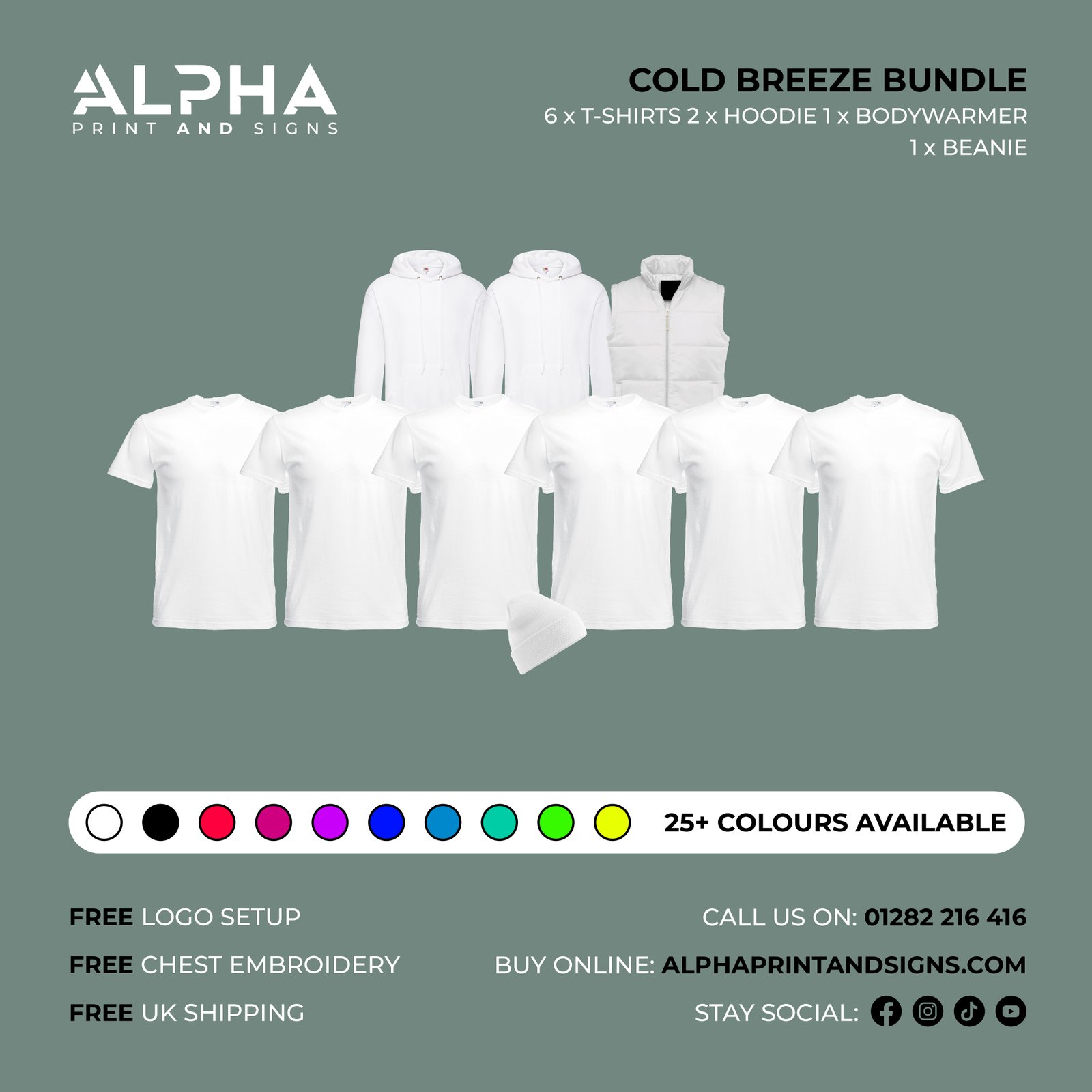 Cold Breeze Embroidered Workwear Bundle