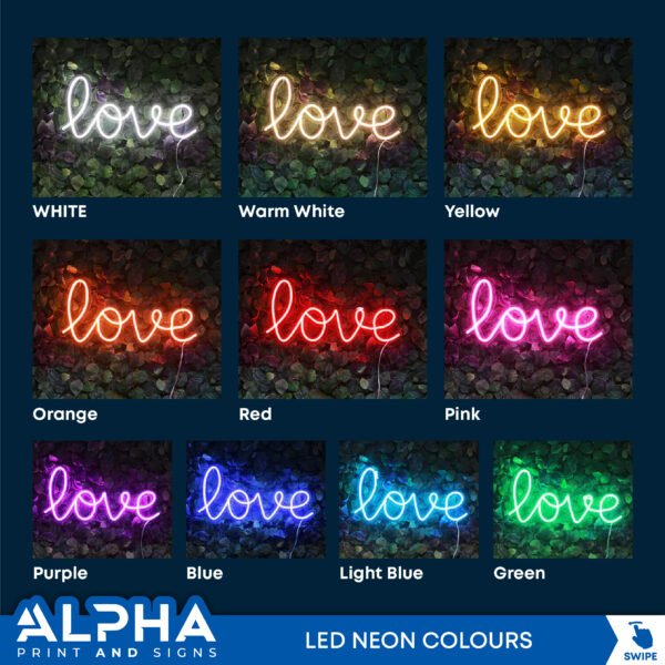 All You Need Is Love neon sign - V2 - Image 3