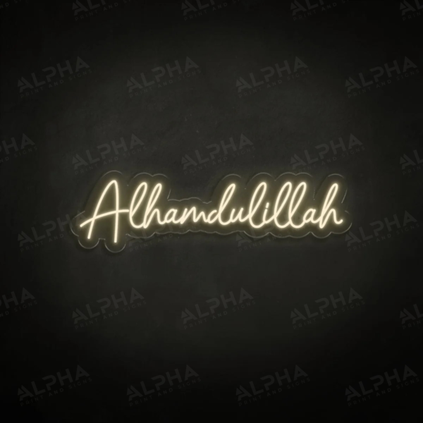 Alhamdulillah neon sign