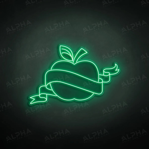 Apple neon sign