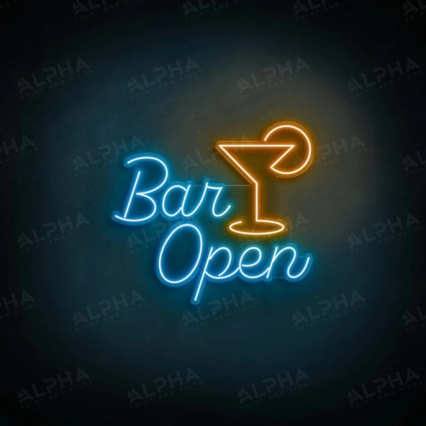 Bar Open V1 neon sign