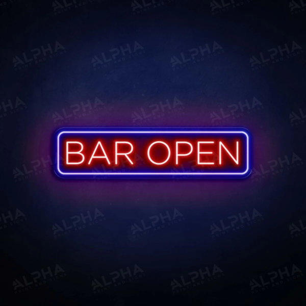 Bar Open V2 neon sign