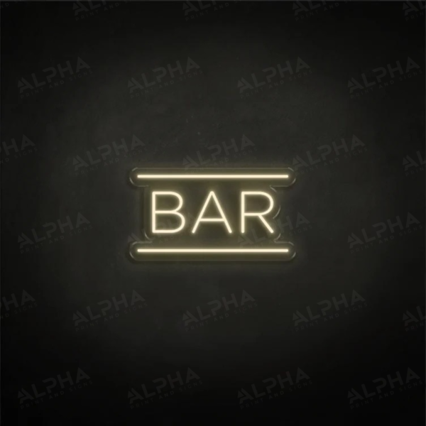 Bar neon sign - V4