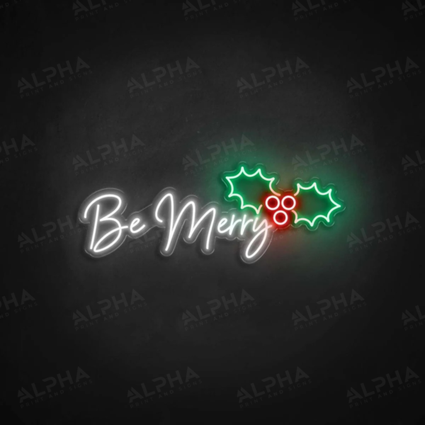 Be Merry neon sign - V2