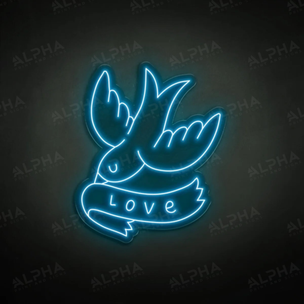 Bird Love neon sign