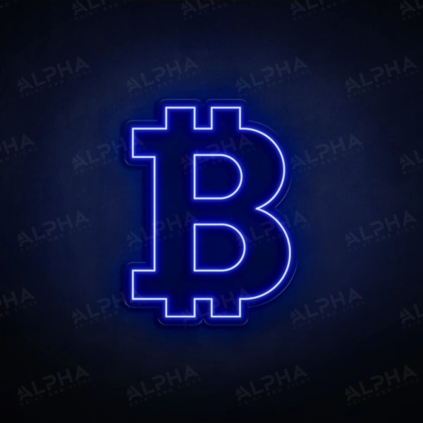 Bitcoin V3 neon sign