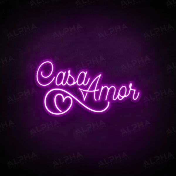 Casa Amor neon sign