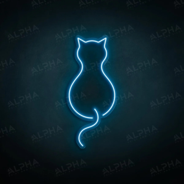 Cat neon sign