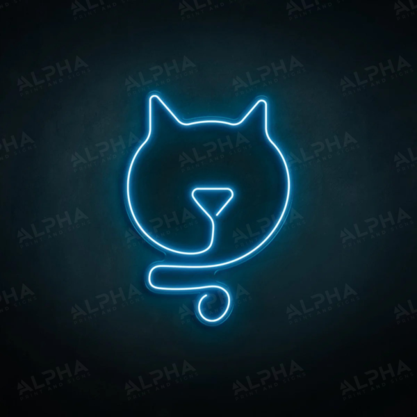 Cat Head neon sign