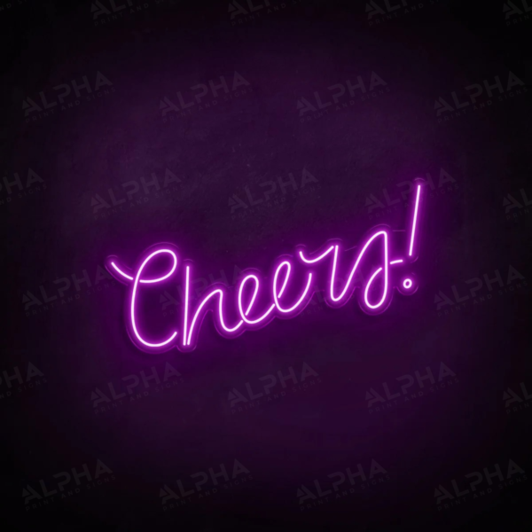 Cheers neon sign