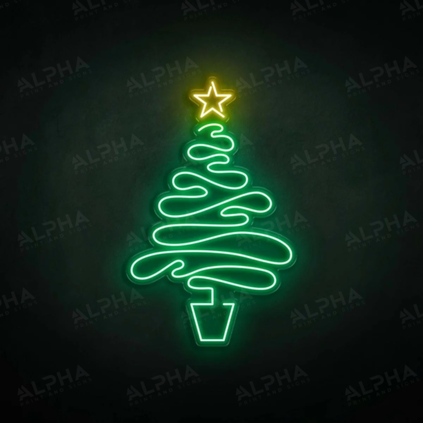 Christmas Tree neon sign - V2