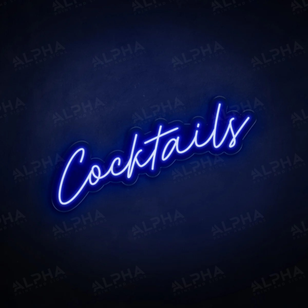 Cocktails neon sign