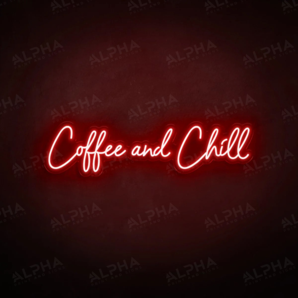 Coffee Chill neon sign