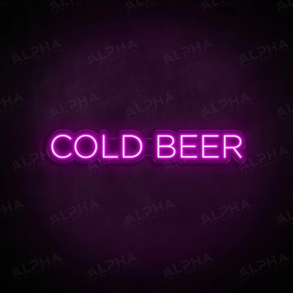 Cold Beer neon sign