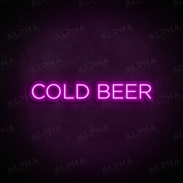 Cold Beer neon sign