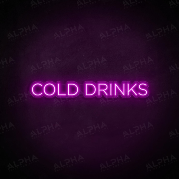 Cold Drinks neon sign