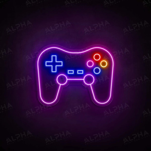 Controller neon sign