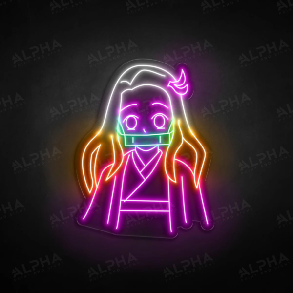 Demon Slayer Nezuko neon sign