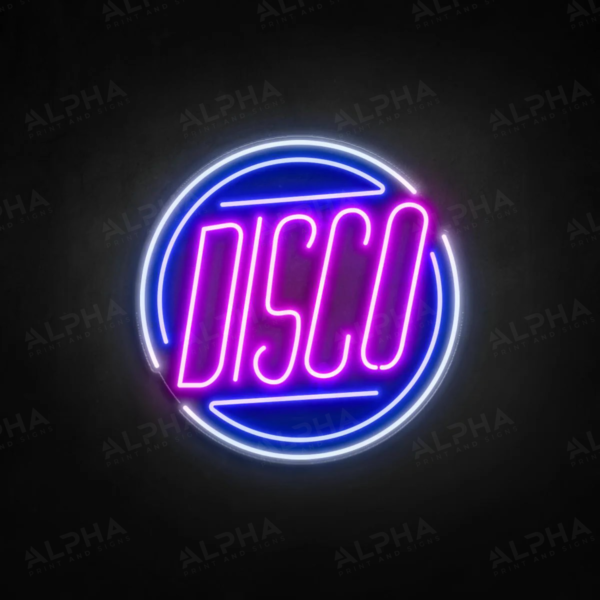 Disco neon sign - V2