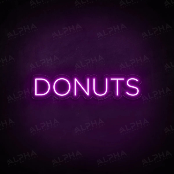 Donuts neon sign