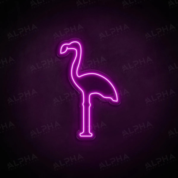 Flamingo neon sign