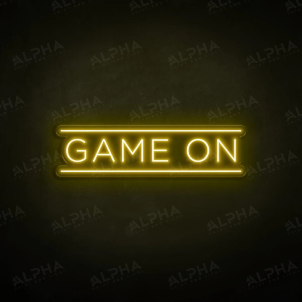 Game On neon sign