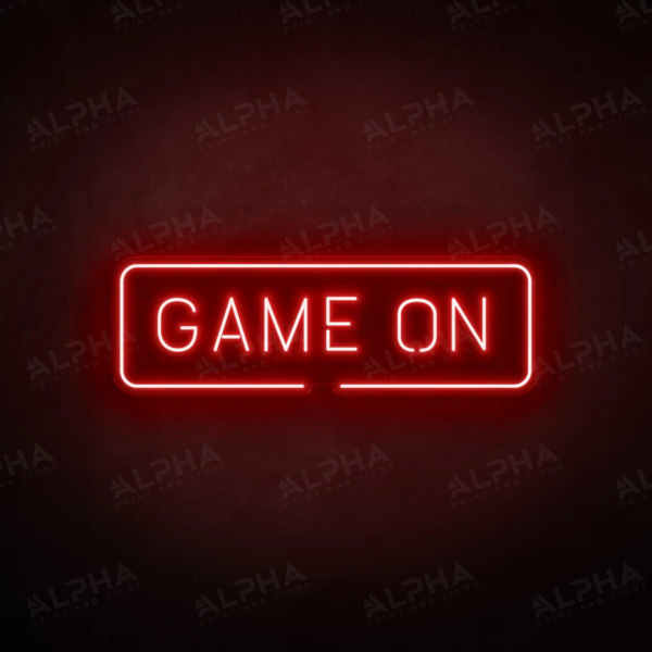 Game On neon sign V2