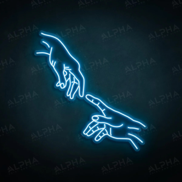 Hand Of God neon sign