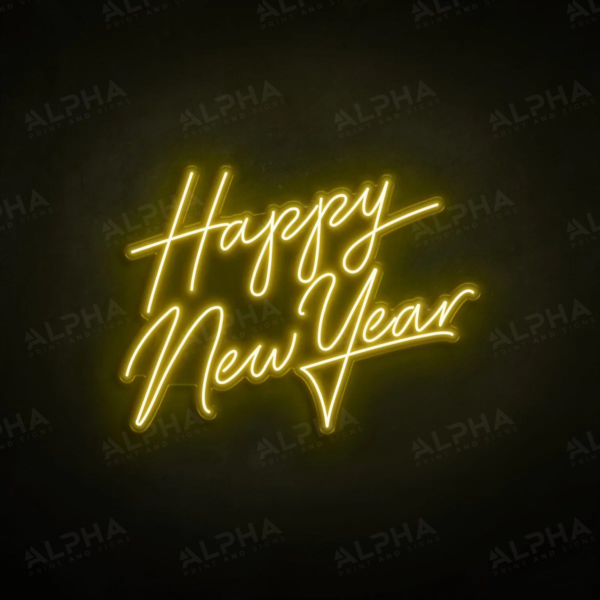 Happy New Year neon sign - V1