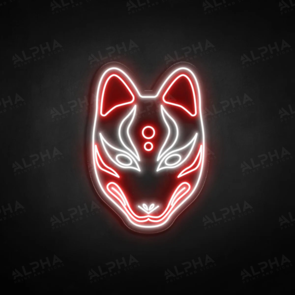 Kitsune Mask neon sign