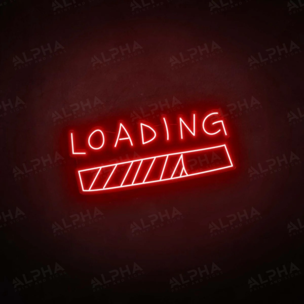 Loading Bar neon sign