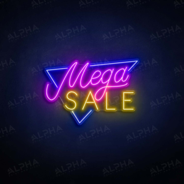 Mega Sale neon sign V2