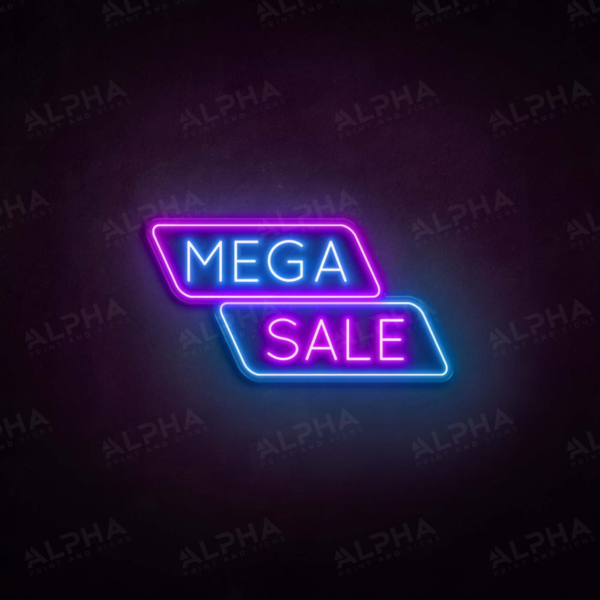 Mega Sale neon sign V3