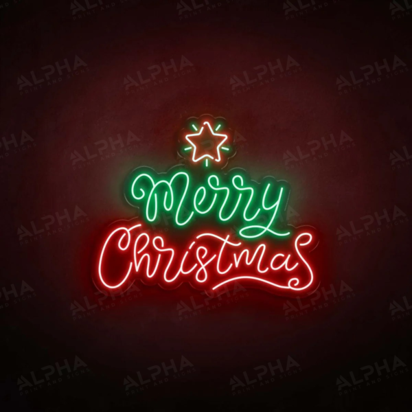 Merry Christmas neon sign - V2