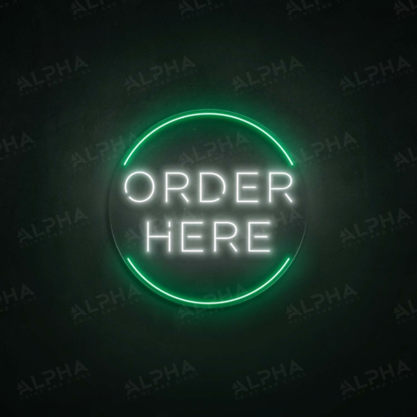 Order Here neon sign V1