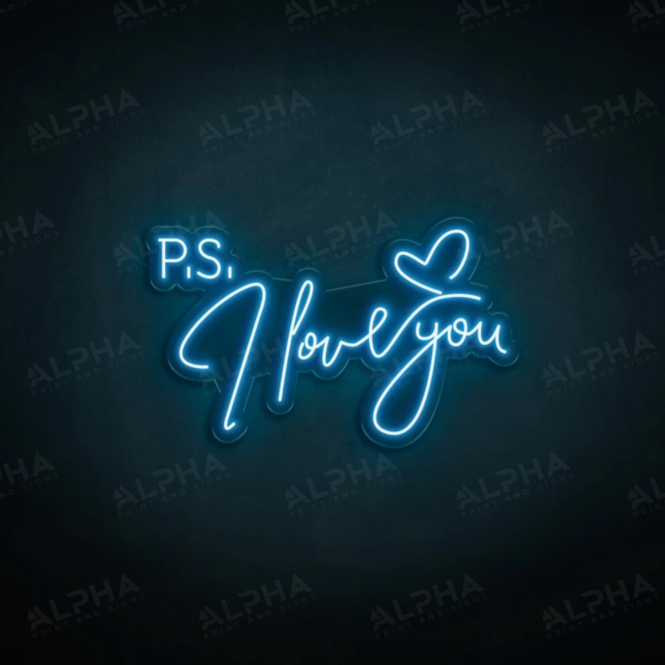 P.S. I Love You neon sign