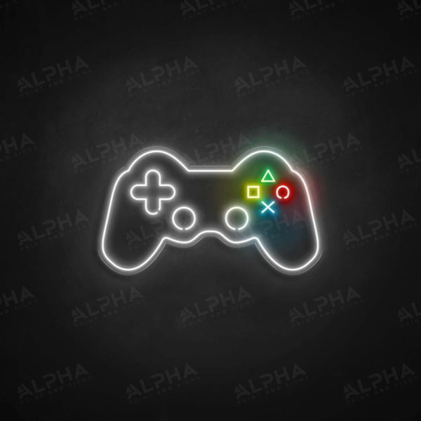 Playstation Controller neon sign