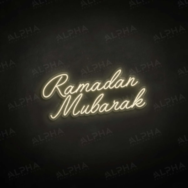 Ramadan Mubarak neon sign - V1