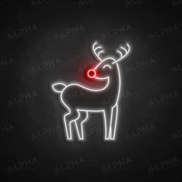 Rudolph neon sign - V2