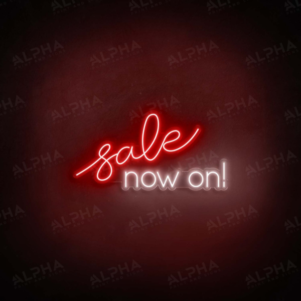 Sale Now On neon sign V2