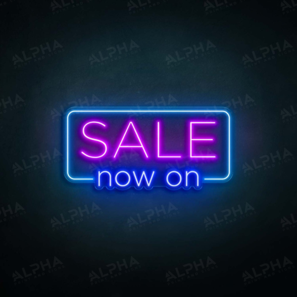 Sale Now On neon sign V3