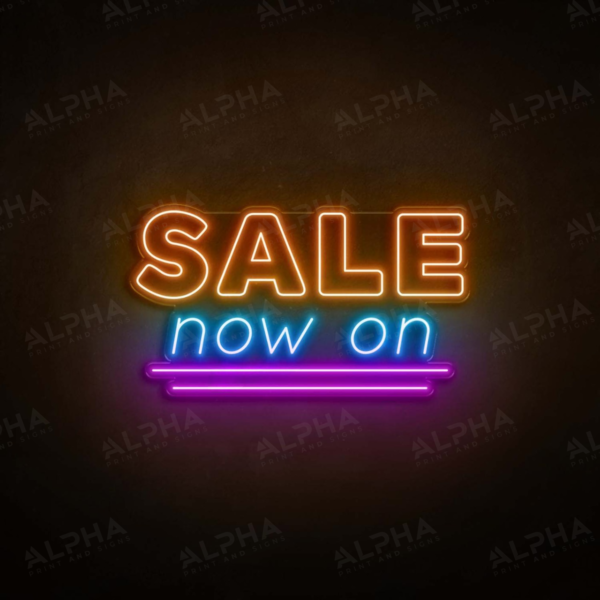 Sale Now On neon sign V4