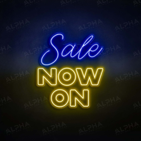 Sale Now On neon sign V5