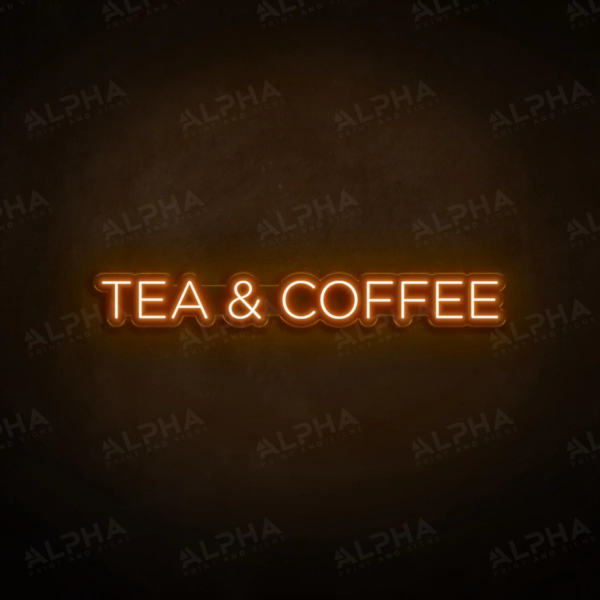 Tea & Coffee neon sign