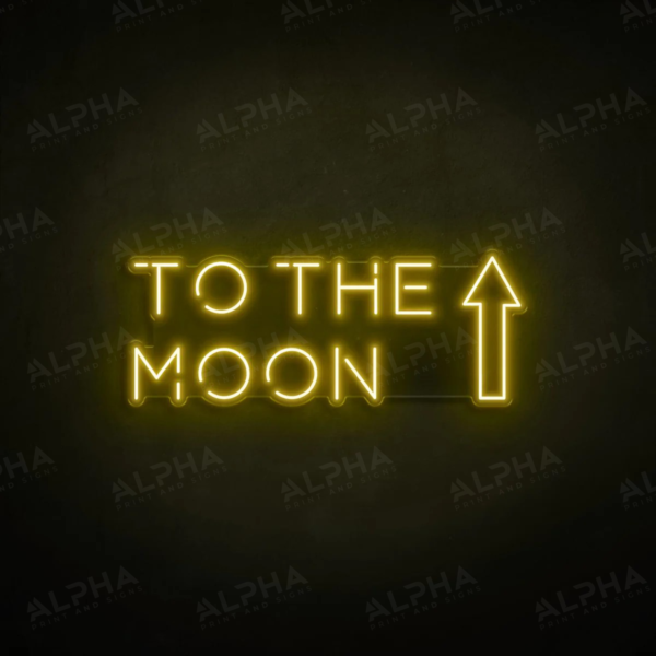 To The Moon neon sign