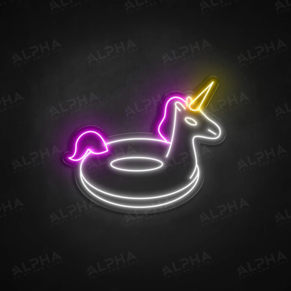 Unicorn Rubber Ring neon sign