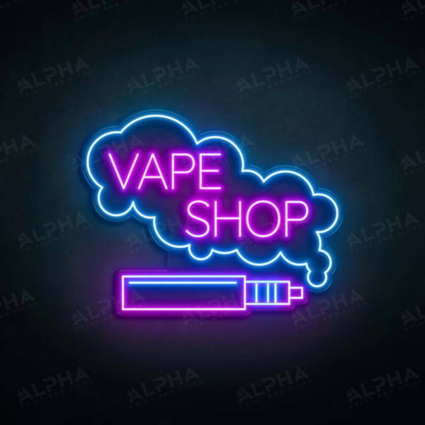 Vape Shop neon sign V1