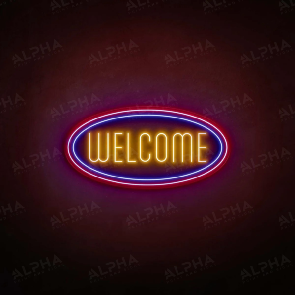 Welcome neon sign - V2