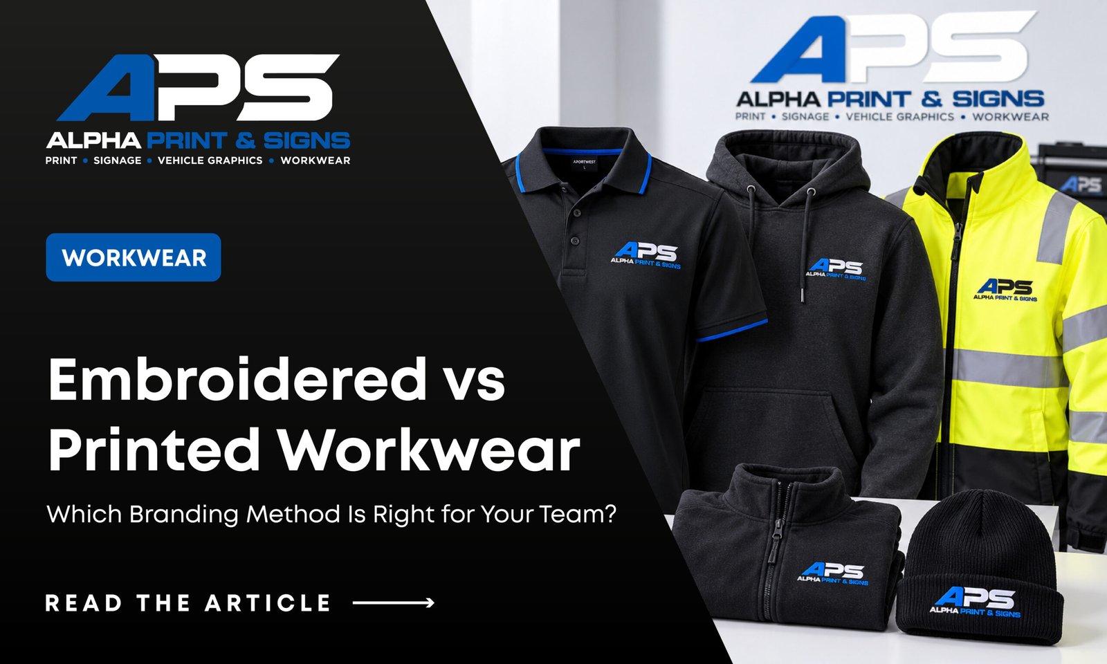 Embroidered vs printed workwear for UK businesses