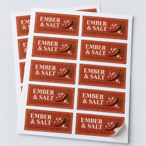 Rectangle Stickers On Sheet